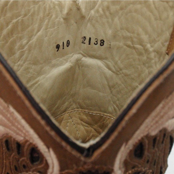 Rockin Leather Women's Brown Snip Toe Western Boot 2138 - Picture 9 of 9